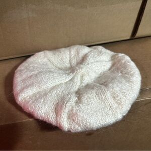 Cozy Cream Knit Beret